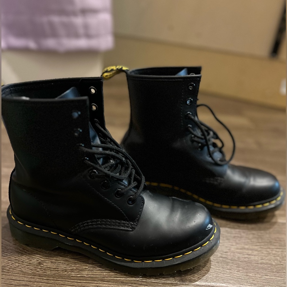 1460 BEX SMOOTH LEATHER PLATFORM BOOTS
